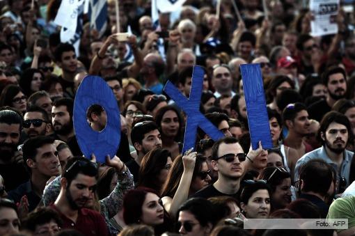 Grecia vivió manifestaciones a dos días de la consulta