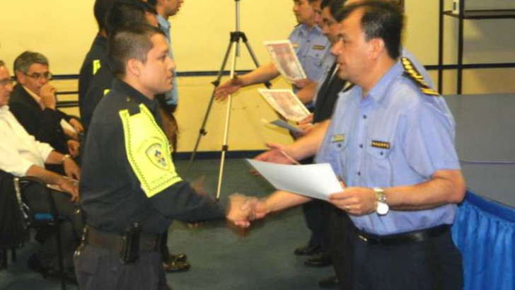 Acto de finalización del curso para choferes policiales 2015