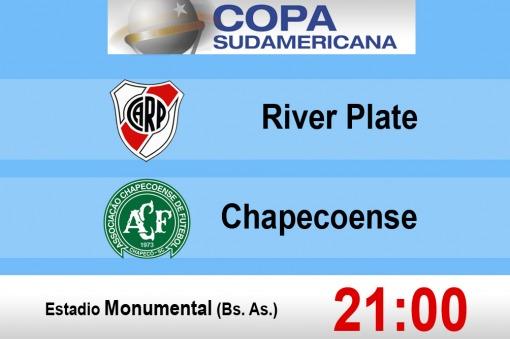 River recibe a Chapecoense por los cuartos de final de la Copa Sudamericana