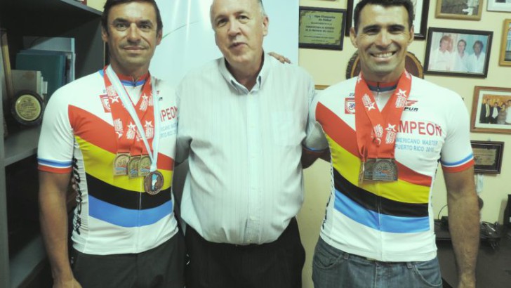 Bittel recibió a ciclistas chaqueños que formaron parte del seleccionado argentino en el Panamericano de Puerto Rico