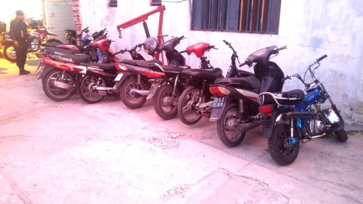 En un fuerte operativo de Caminera se logran secuestrar 27 motos de dudosa procedencia