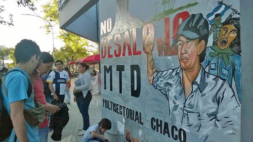 La Multisectorial inaugura mural en homenaje a Ángel Verón y denuncia estancamiento de la causa