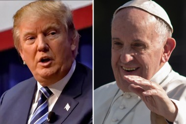 Fuerte cruce entre el papa Francisco y Donald Trump