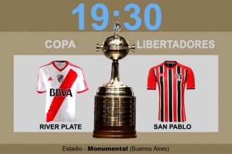 Libertadores: River recibe al San Pablo y buscará acercarse a la siguiente fase