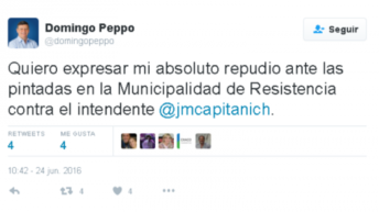 Peppo repudió  las pintadas contra Capitanich