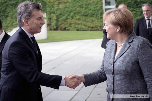 Macri “confía en el liderazgo de Alemania” para un acuerdo UE-Mercosur