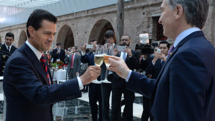 Macri y Peña Nieto anuncian la liberación total del comercio bilateral para el año próximo