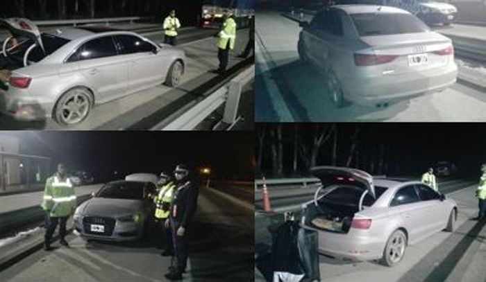La Caminera interceptó un Audi con pedido de secuestro en Buenos Aires