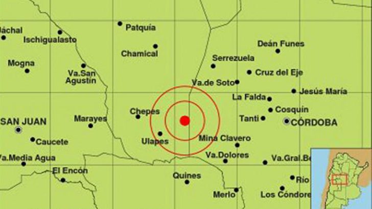 Un fuerte sismo afectó al sur de La Rioja y a tres provincias vecinas