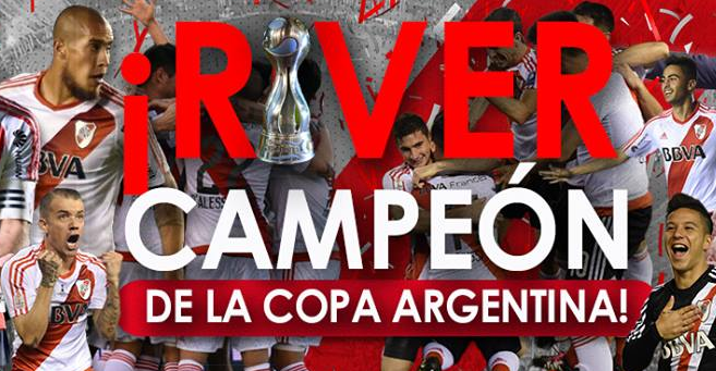 River es el campeón de la Copa Argentina y jugará la Libertadores en 2017