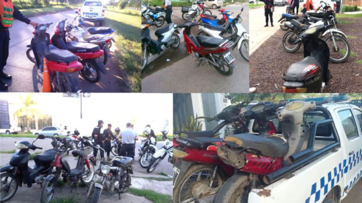 Controles a motociclistas: 22 rodados secuestrados en Resistencia y otros 39 en ciudades del interior