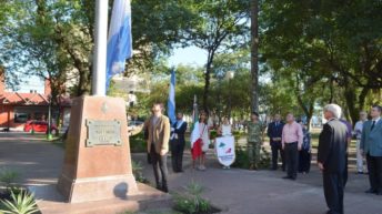 Al conmemorarse 205 años del izamiento de la Bandera Argentina, Resistencia brindó un homenaje a Belgrano
