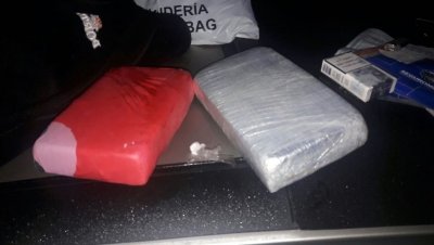 Basail: incautaron más de 2 kilos de cocaína en control rutinario