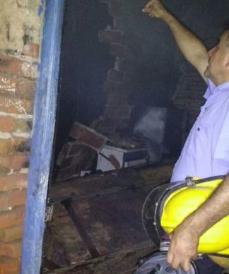 San Martín: agente de Caminera rescató a un hombre de un incendio 1