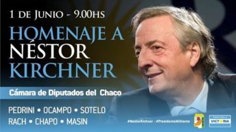 Legisladores del FPV homenajearán a Néstor Kirchner en la legislatura chaqueña