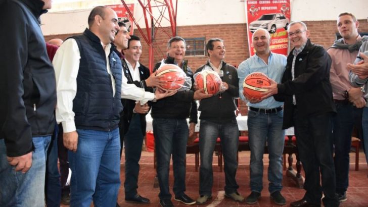 Santa Sylvina: Lotería Chaqueña anunció la construcción de la cancha de básquet de parquet para el Centro Cultural y Deportivo