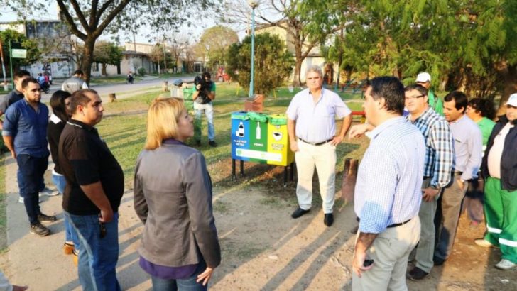 Emplazaron contenedores para recolección diferenciada de residuos en el barrio España
