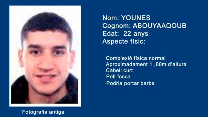 Identifican al autor del ataque en Barcelona: a un marroquí de 22 años
