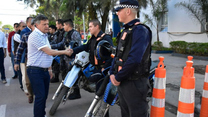 La Policía de Villa Ángela recibió motovehículos