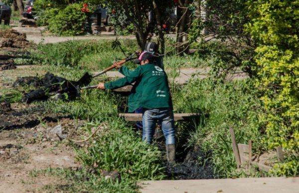 Concejo: operativo de saneamiento integral en los barrios Hipólito Yrigoyen I y CGT 1