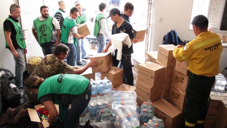 Sáenz Peña: ATE recorrió barrios y entregó colaboraciones para damnificados por la inundación