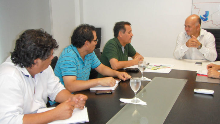 San Martín: directivos de Sameep y el intendente evaluaron el servicio de desagües cloacales