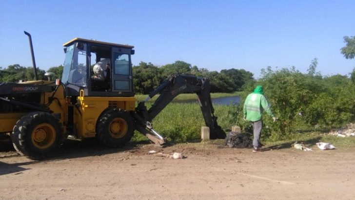 El municipio realizó operativo integral de limpieza en la Isla de Villa Río Negro