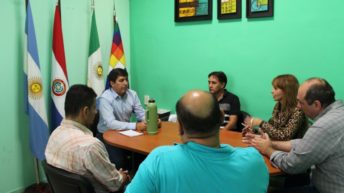 Gustavo Martínez atendió reclamo de referentes del gremio de trabajadores de la Caja Municipal