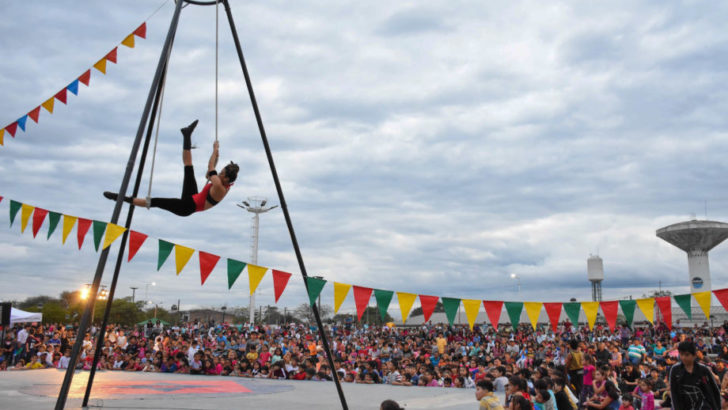 Concejo: cerró la séptima edición de Chaque el Circo en la plazoleta paseo sur de Villa Marín