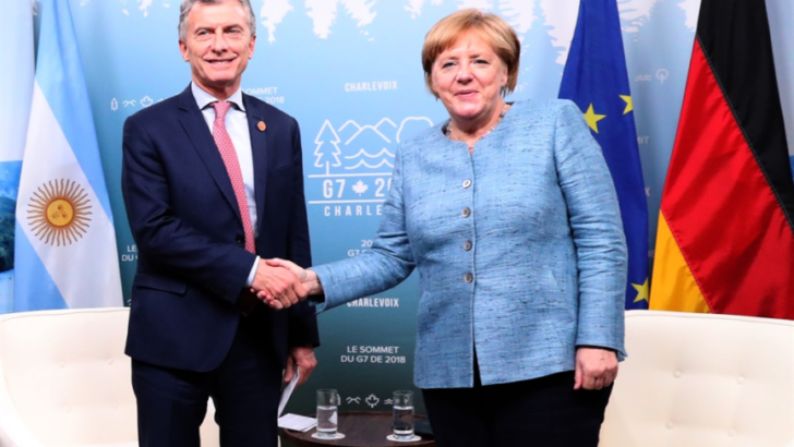 En la Cumbre del G7, Macri se reunió con Merkel y Theresa May