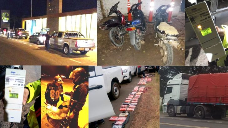 La Caminera secuestró 50 motos y detectó a 32 conductores alcoholizados durante el fin de semana