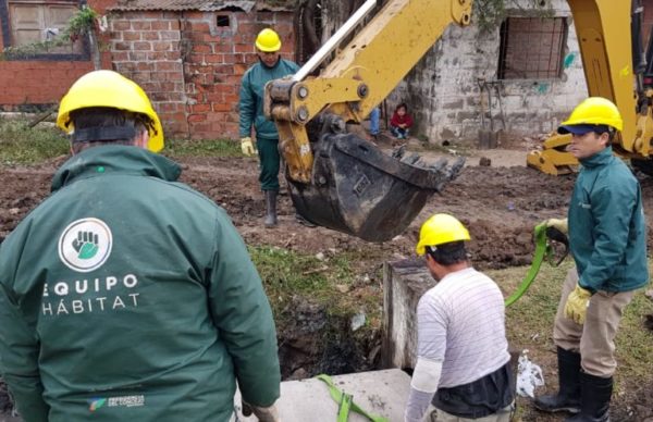 Concejo: Equipo Hábitat trabajó en Villa Prosperidad en el saneamiento de desagües 1