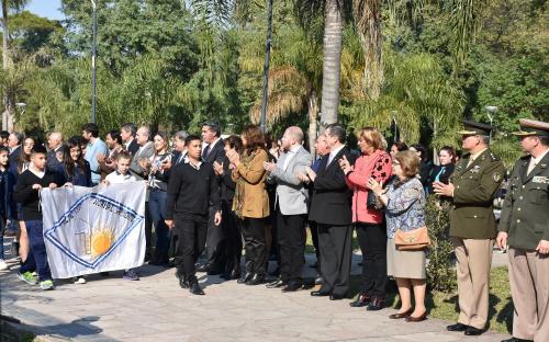 Grillo asistió al acto en conmemoración al fallecimiento del General San Martín