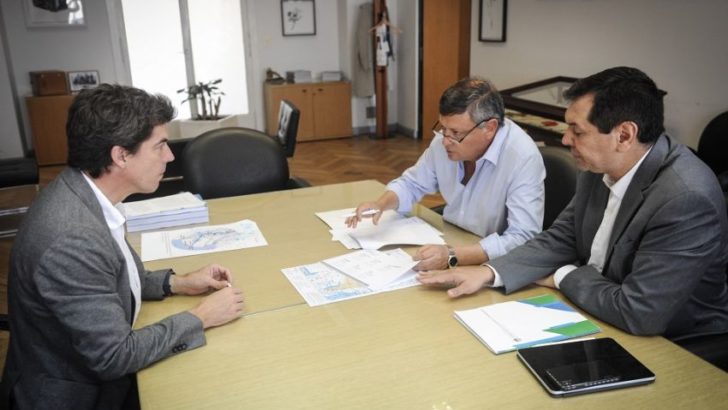 Peppo llevó a Nación una serie de proyectos estratégicos de obras hídricas