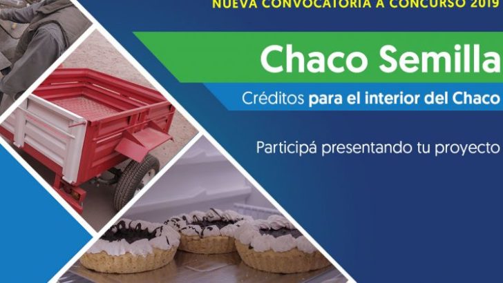 El 29 de marzo vence el plazo para participar del primer concurso de proyectos 2019 de Chaco Semilla