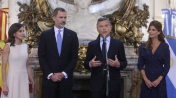 Macri recibió a los reyes de España en la Casa Rosada