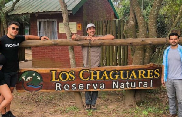Nati Jota visitó la reserva Los Chaguares