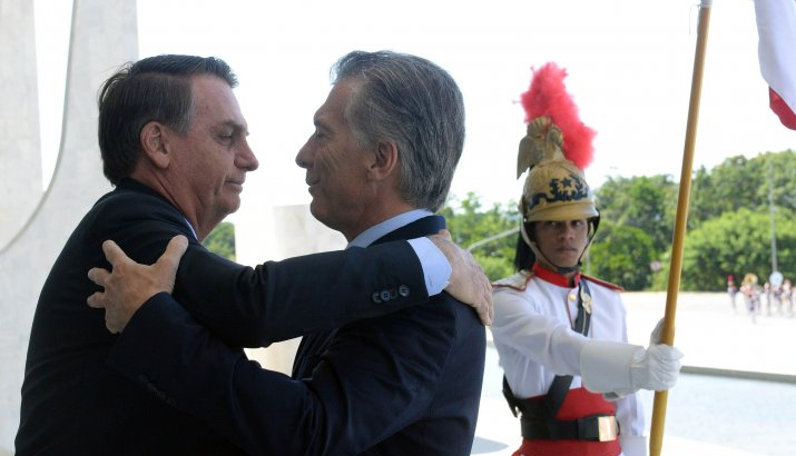 Comienza la visita de Bolsonaro a la Argentina