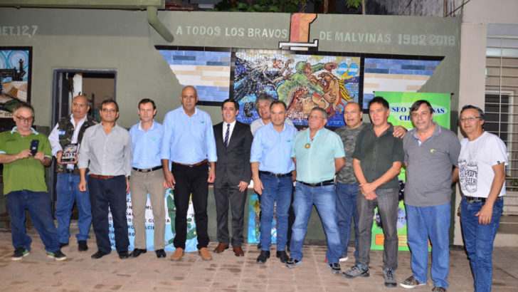 Presidencia del Concejo: se inauguró un mural en homenaje a ex combatientes de Malvinas