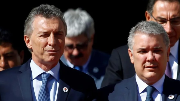 Macri recibe al presidente de Colombia, en visita oficial
