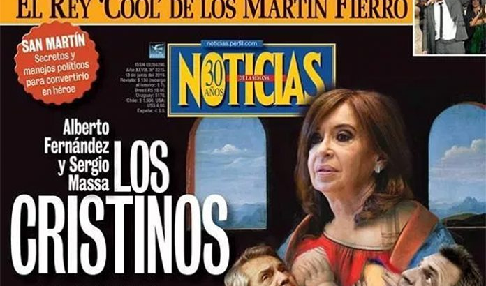Repudian la tapa de la Revista Noticias por su violencia contra Cristina Fernández
