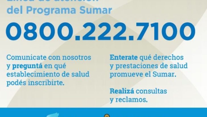 El programa Sumar responde consultas a través de su línea telefónica gratuita