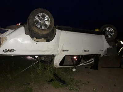 Ruta 89: volcó una camioneta, y uno de sus ocupantes falleció
