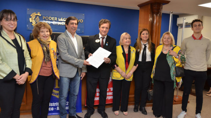 Gustavo Martínez recibió al gobernador del Club de Leones del distrito O2