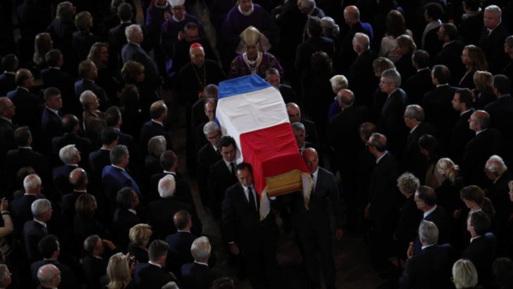 Jacques Chirac, fue despedido con honores del Estado francés