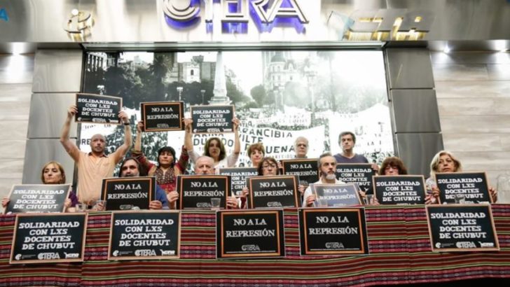 Ctera convocó a un paro nacional docente para este viernes, en repudio a la represión en Chubut