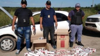 Puerto Bermejo: llevaban más de cien cajas de cigarrillos de contrabando