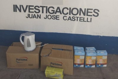 Castelli: efectivos recuperan 22 kilos de leche sustraídos de un Centro de Salud