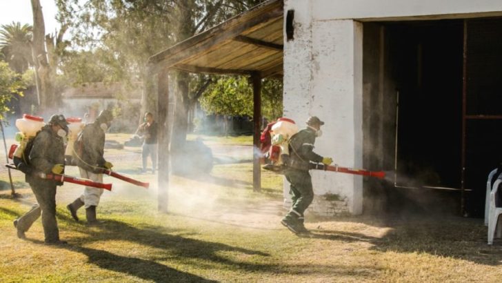 Colonia Baranda: el Municipio concretó un operativo integral de desinfección con pulverización espacial