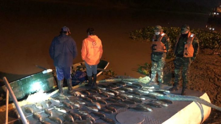 Prefectura decomisó cargamento de pescado y detuvo a dos personas por incumplir la veda